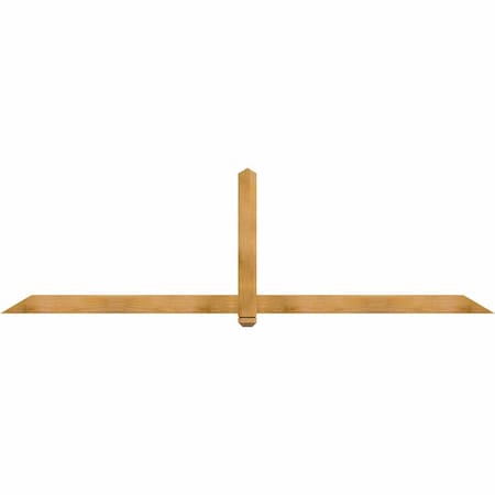 Ekena Millwork Eugene Rough Sawn Timber Gable Bracket, Western Red Cedar, 108"W x 31 1/2"H x 2"D x 4"F, 7/12 Pitch GBW108X31X0204EUG00RWR